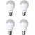 VPL India LED Bulb Set Of 4 Pack- 3 Watt,  5 Watt, 7 Watt  9 Watt For 1 Piece
