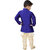 JBN Creation Boys Cotton Silk Sherwani & Breeches Set For Kids (Color: Blue & Gold)