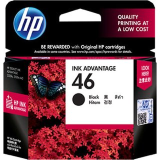 HP 46 Single Color InkCartrige (Black)