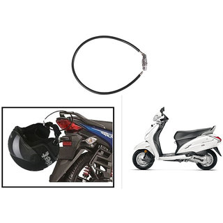Buy Autonity 4 Digit Steel Cable Helmet Lock Black for Honda
