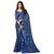 Florence Blue Georgette Printed Saree with Blouse