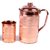 Luxary Copper Jug / Embossed Copper Jug / Copper Jug For Good Health With Copper Glass