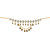 Meia White Stone Antique Gold Statement Necklace