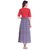 Alobha Rayon Half Sleeves Frock Style Printed Long  Kurtas / Kurtis for Women's
