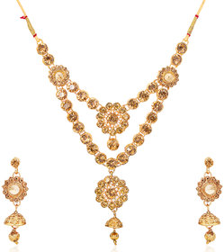 Bhagya Lakshmi Traditional LCD Pendent Set With Earrings For Women