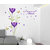Wall Dreams Purple Flowers Blossoms for love Wall Stickers(80cmX150cm)