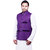 DEPLO Purple Cotton Men's Nehru Jacket