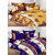 WI International Beautiful Cotton Printed Set Of Two Double Bed Sheet With Four Pillow Cover