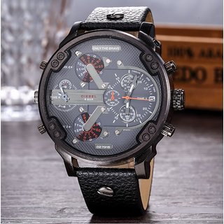 Latest Design Big Dial Sports Watch for Men Leather beth