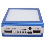 OMNITEX solar with 20 led 20000 mah power bank (blue)
