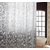 Khushi Creation Pebbles PVC Bath Shower Bathroom Curtain with 8 hooks, Waterproof, 52 inches (Width) x 82 inches (Heig