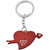 Faynci Birthday Anniversay Gift Keychain Red METAL Love ROSE Heart 4 Her  Him 04