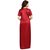 Diljeet Women's Satin Nighty - 2 Pc- Nighty/Robe(Red)