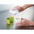Handed Soap Dispenser 8 Oz Liquid Wash Bottle White Green Shampoo Container