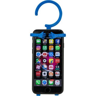 AVMART Cell Phone Holder Hanger Hanging Key-chain Stand for Car Flexible Mobile Holder Blue