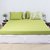 House This Henna Textured Cotton King Bedsheet & 4 Pillow Covers - Green