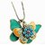 GirlZ! Hot Fashion vintaged multicolor Double butterfly pendant necklace
