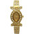 Elle Oval Dial Gold Metal Analog Watch For Women