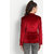 Fabrange Red Velvet Blazer For Women