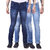 Van Galis Fashion Wear Stylish Blue Jeans Combo For Men Pack Of - 3