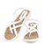 Ladies Sandal Digni White Flat (DDWF-Z-3-WHITE-38)