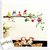 Wall Dreams Cute Owl Family Celebrating Christmas With Gifts In Winter Outfit On A Tree Branch Wall Stickers(70cmX25cm)