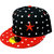 FRIENDSKART Black & Red STAR Hip Hop Regular Cap