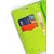 BRAND FUSON Mercury Diary Wallet Flip Case Cover for Motorola Moto E3 Power Blue Premium Quality