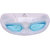 Arrowmax Sports Swimming glasses JOINTLESS Model AS-5 multicolor , By Krasa Light Blue
