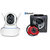 Zemini Wifi CCTV Camera and Mini 503 Bluetooth Headset for SAMSUNG GALAXY J 1 4G(Wifi CCTV Camera with night vision |Mini 503 Bluetooth Headset  )