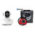 Zemini Wifi CCTV Camera and Mini 503 Bluetooth Headset for Coolpad Note 3 Plus(Wifi CCTV Camera with night vision |Mini 503 Bluetooth Headset  )