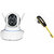 Mirza Wifi CCTV Camera and HM 1000 Bluetooth Headset for LG g4 dual sim (dual lte)(Wifi CCTV Camera with night vision HM 1000 Bluetooth Headset With Mic )