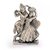 Antique White Metal Lord Dancing Radha Krishna Idol ( 15.24 cm  X  10.16 cm )  By Fashion Bizz