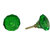 Jagdish Articals Green Color Glass Handle Knob Set of 6