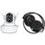 Mirza Wifi CCTV Camera and Mini 503 Bluetooth Headset for HTC ONE PRIME CAMERA EDITION(Wifi CCTV Camera with night vision |Mini 503 Bluetooth Headset  )