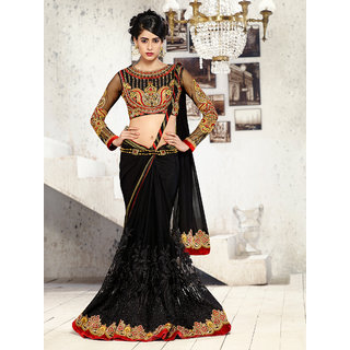 Shopclues sarees party hotsell wear embroidery