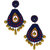 Anuradha Art Blue-Pink Colour Beautiful Fancy Design Terracotta Earrings For Women/Girls