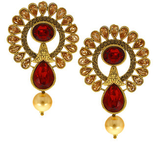 Anuradha Art Red Colour Very Cly Trendy Designer Traditional Anuradha Art Red Colour Very Cly Trendy Designer Traditional Earrings For Women S