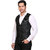 Conway Jute Black Stylist Waistcoat For Mens