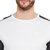 Masch Sports Men White  Dark Grey Colourblocked Rapid Dry Round Neck T-Shirt