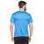 Masch Sports Men Azure Blue Printed Rapid Dry Round Neck T-Shirt