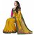 Meia Yellow Georgette Lace Saree With Blouse