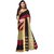 Meia Black and Brown Chanderi Self Design Saree With Blouse
