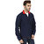 Navy Fleece Sweatshirt Jacket By American Falcon