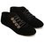 PM TRADERS Women's Black Sandals
