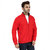Red Fleece Sweatshirt Jacket For Men By American Falcon