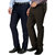Gwalior Pack Of 2 Slim Fit Formal Trousers (Blue  Brown)