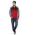 Emblazon Men's Grey,Black,Red Sweatshirt LB205