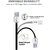 Tizum Micro Cable Tangle-Free Micro-USB to USB Cable (1 meter) Fast Charging - 2.4Amp  Sync Data Cable (Black)