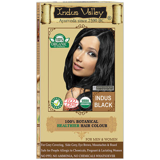 Buy Semi Permanent Herbal Hair Colour Botanical Indus Black 100